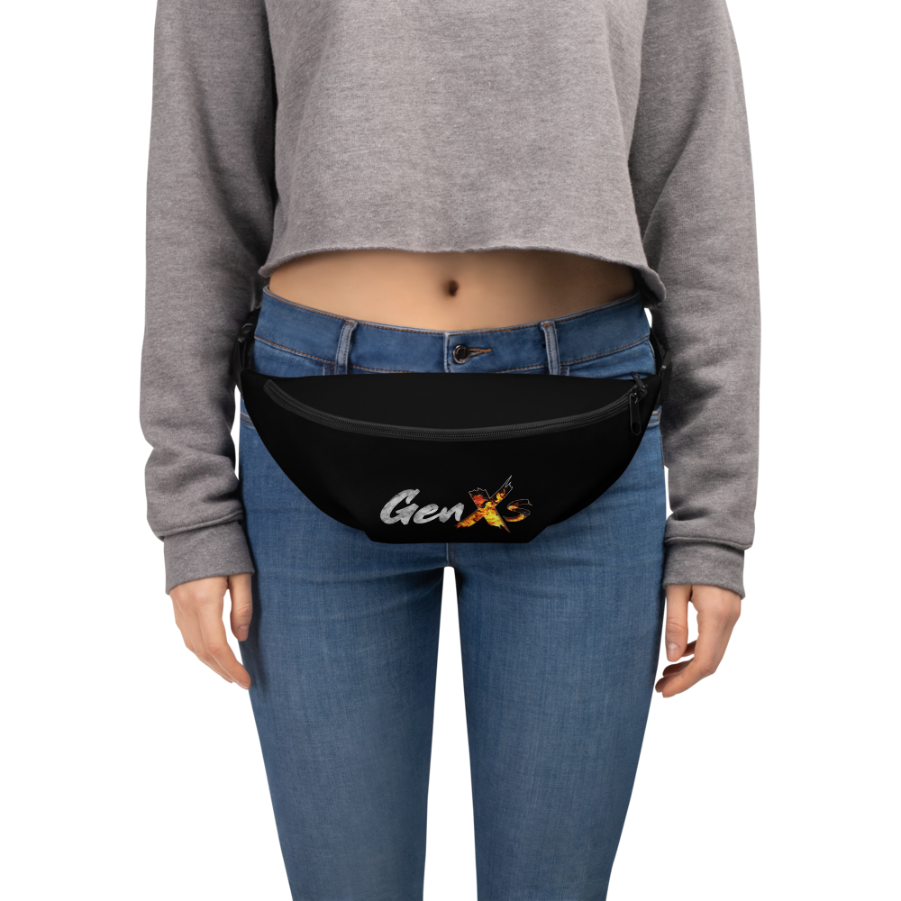 GenXs Black Fanny Pack