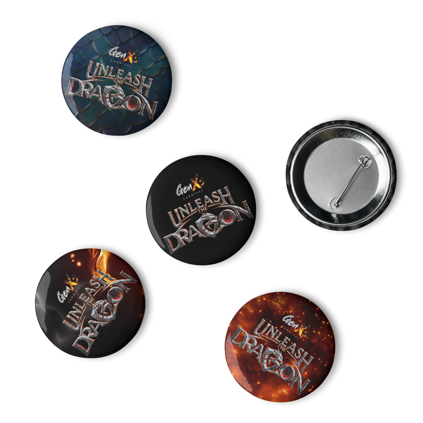 GenXs Unleash Set of pin buttons