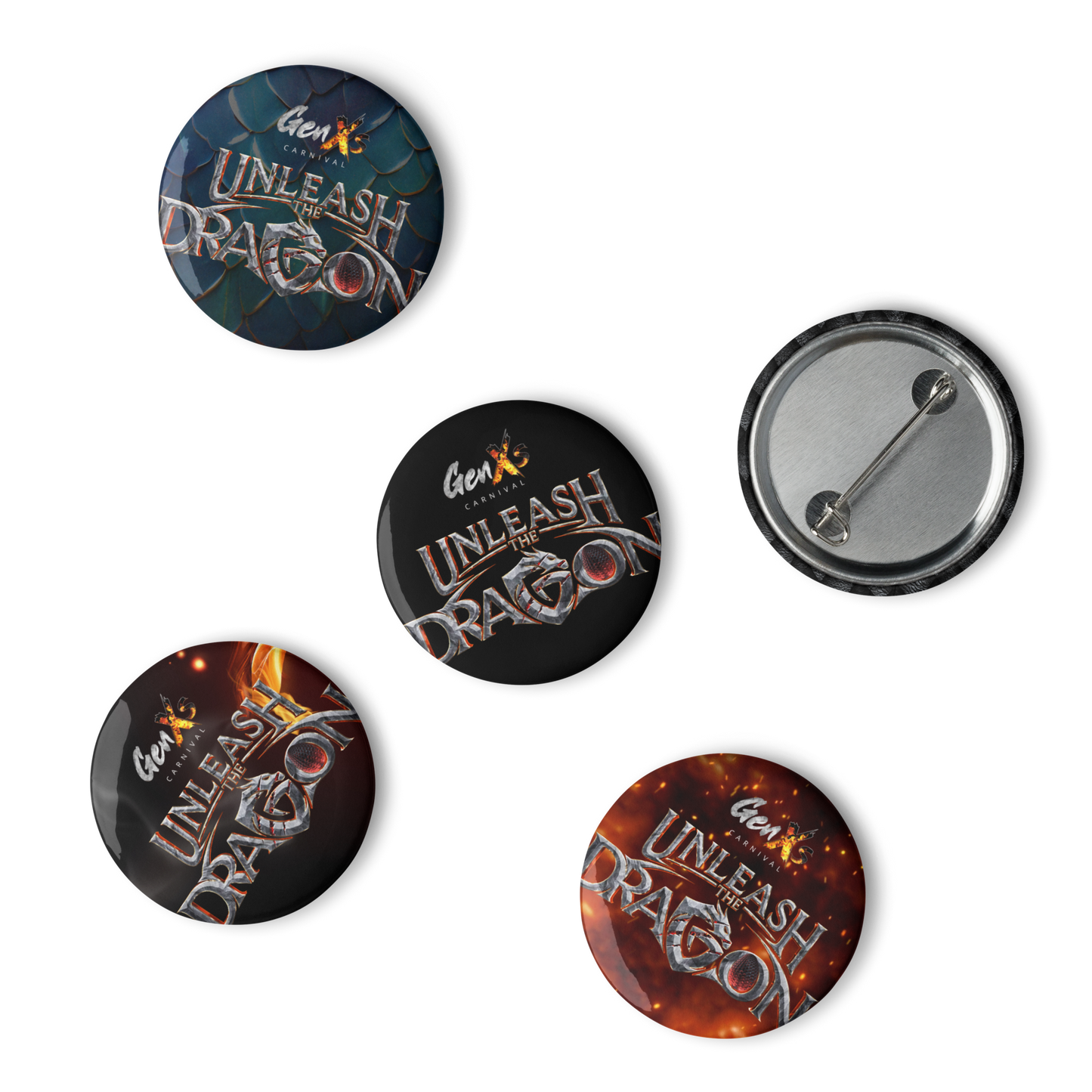 GenXs Unleash Set of pin buttons
