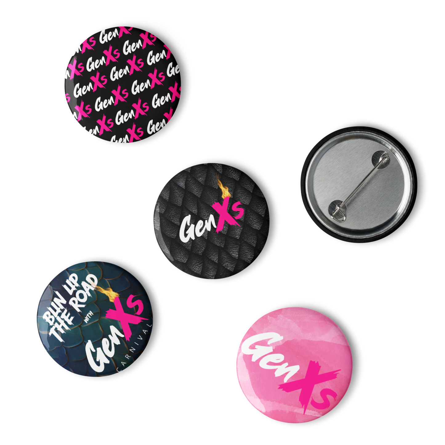 GenXs Set of pin buttons