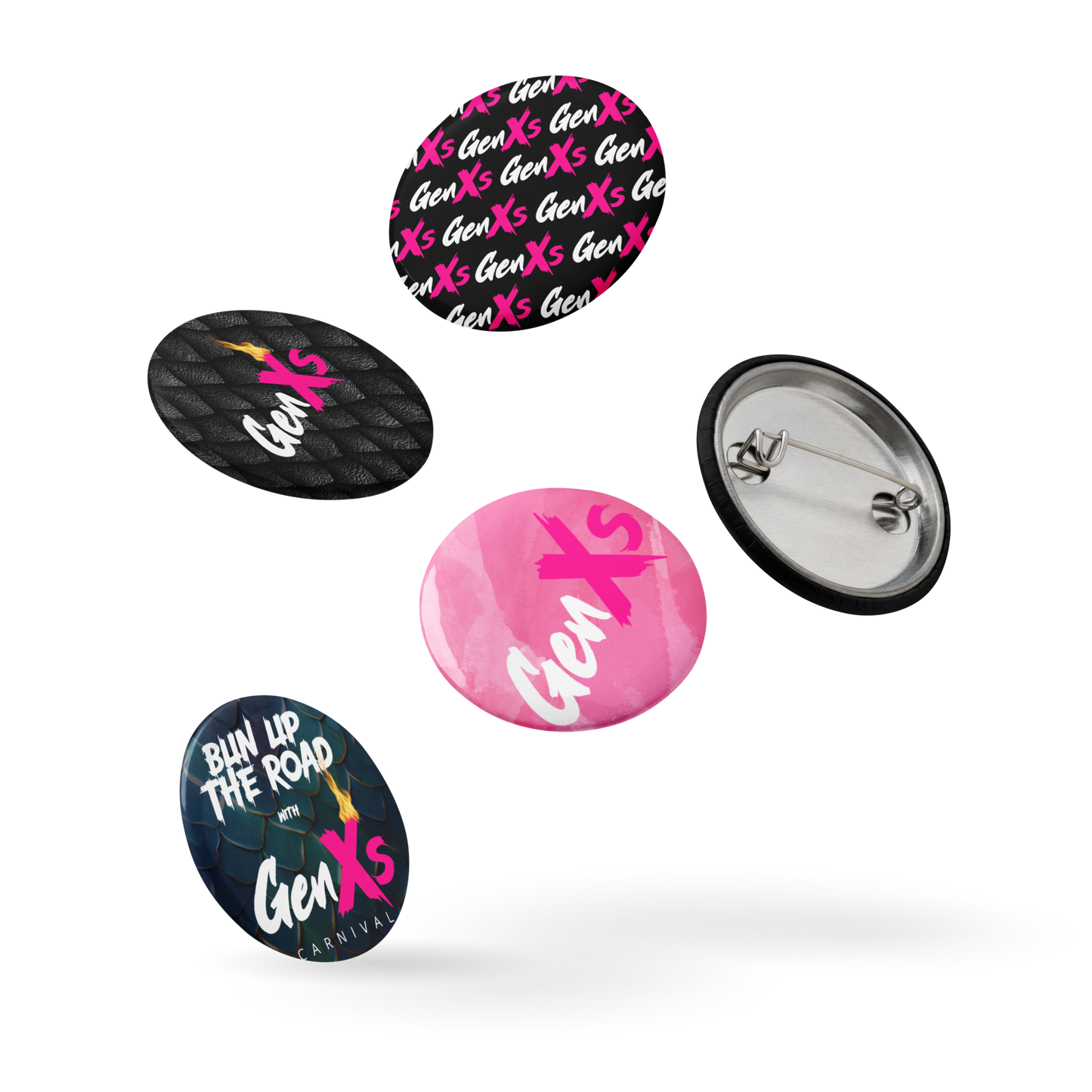 GenXs Set of pin buttons