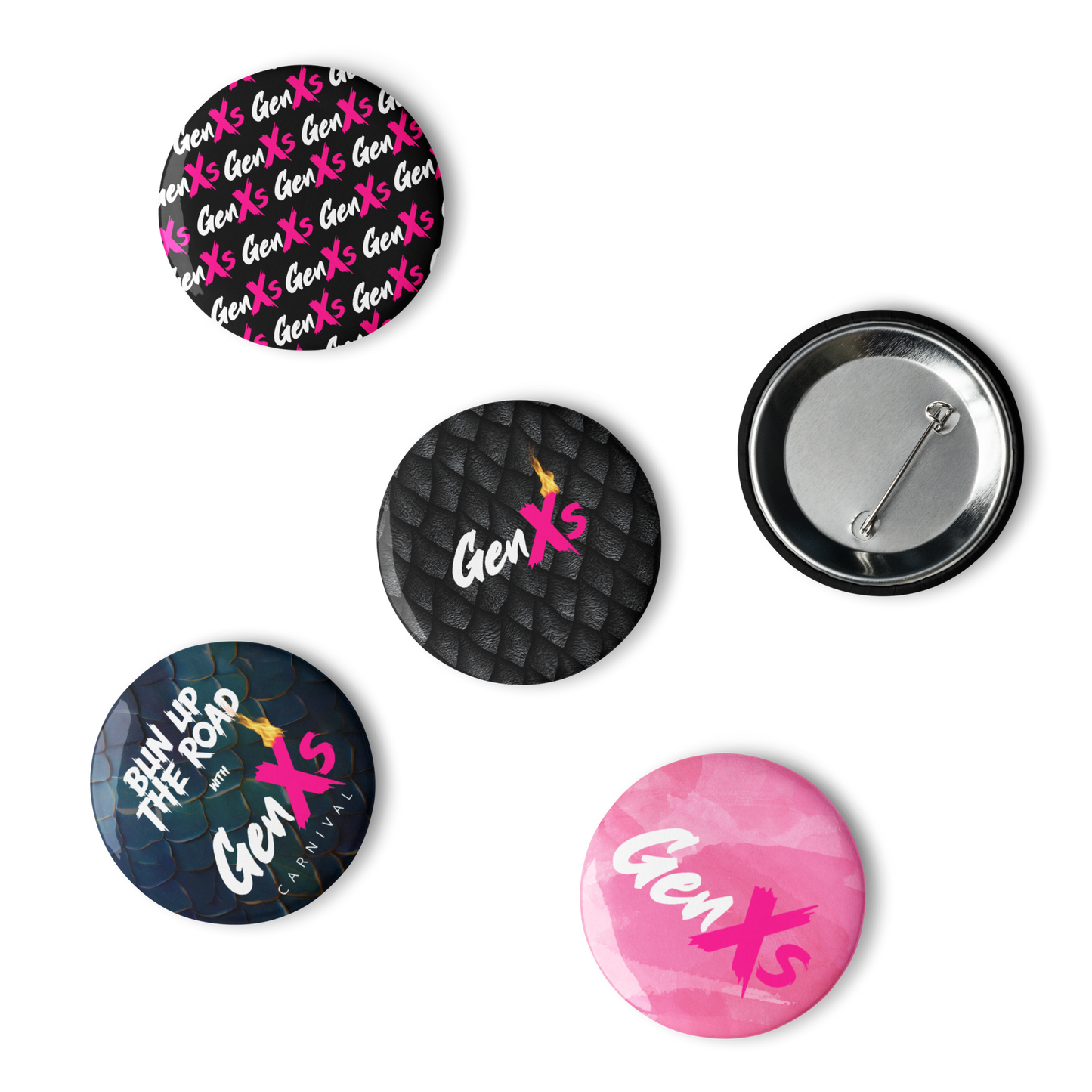 GenXs Set of pin buttons